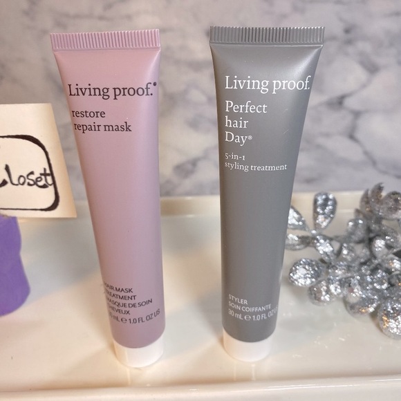 Living Proof Hair Beauty Set - 2pc, 5-in-1Styling Treatment, Restore Repair Mask - Picture 2 of 15